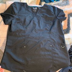 Black scrubstar scrub shirt